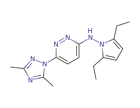 (2,5-Diethyl-pyrrol-1-yl)-[6-(3,5-dimethyl-[1,2,4]triazol-1-yl)-pyridazin-3-yl]-amine