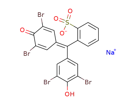 sodium α-(3,5-dibromo-4-oxo-2,5-cyclohexadienylidene)-α-(3,5-dibromo-4-hydroxyphenyl)toluenesulphonate