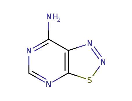 Molecular Structure of 21323-67-1 ([1,2,3]thiadiazolo[5,4-d]pyrimidin-7-amine)