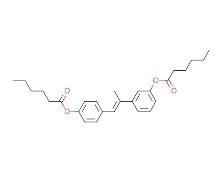 Hexanoic acid 3-[(E)-2-(4-hexanoyloxy-phenyl)-1-methyl-vinyl]-phenyl ester