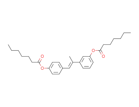 Heptanoic acid 3-[(E)-2-(4-heptanoyloxy-phenyl)-1-methyl-vinyl]-phenyl ester