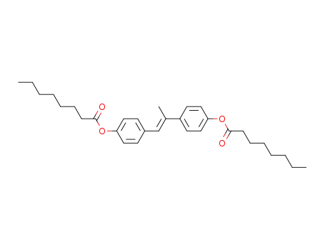 Octanoic acid 4-[(E)-1-methyl-2-(4-octanoyloxy-phenyl)-vinyl]-phenyl ester
