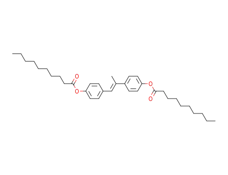 Decanoic acid 4-[(E)-2-(4-decanoyloxy-phenyl)-1-methyl-vinyl]-phenyl ester