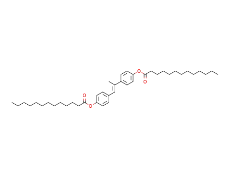 Tridecanoic acid 4-[(E)-1-methyl-2-(4-tridecanoyloxy-phenyl)-vinyl]-phenyl ester
