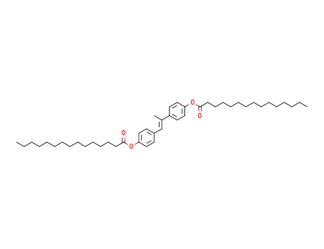 Pentadecanoic acid 4-[(E)-1-methyl-2-(4-pentadecanoyloxy-phenyl)-vinyl]-phenyl ester
