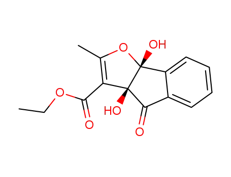 (3a-cis)-3a,8b-dihydro-3a,8b-dihydroxy-2-methyl-4-oxo-4H-indeno<1,2-b>furan-3-carboxylic acid ethyl ester