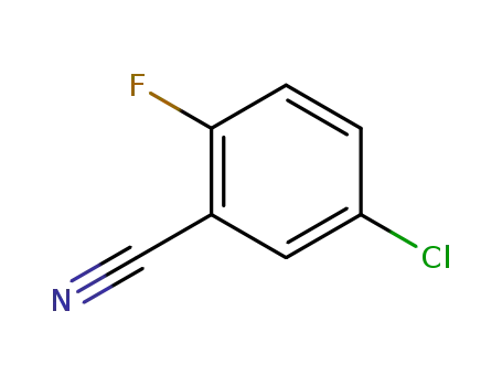 Molecular Structure of 57381-34-7 (5-Chloro-2-fluorobenzonitirle)