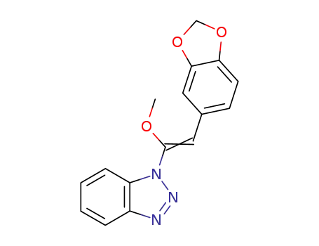 1-((Z)-2-Benzo[1,3]dioxol-5-yl-1-methoxy-vinyl)-1H-benzotriazole