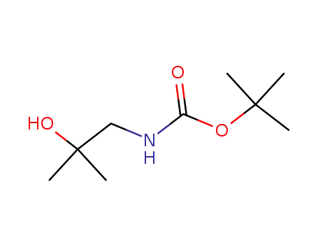 Molecular Structure of 183059-24-7 (Carbamic acid, (2-hydroxy-2-methylpropyl)-, 1,1-dimethylethyl ester (9CI))