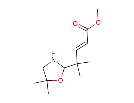 (E)-4-(5,5-Dimethyl-oxazolidin-2-yl)-4-methyl-pent-2-enoic acid methyl ester