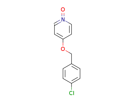 Molecular Structure of 924311-88-6 (Pyridine, 4-[(4-chlorophenyl)methoxy]-, 1-oxide)