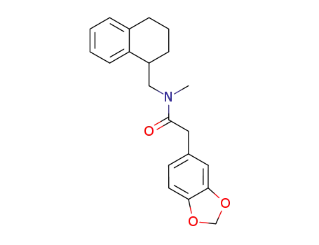 2-Benzo[1,3]dioxol-5-yl-N-methyl-N-(1,2,3,4-tetrahydro-naphthalen-1-ylmethyl)-acetamide