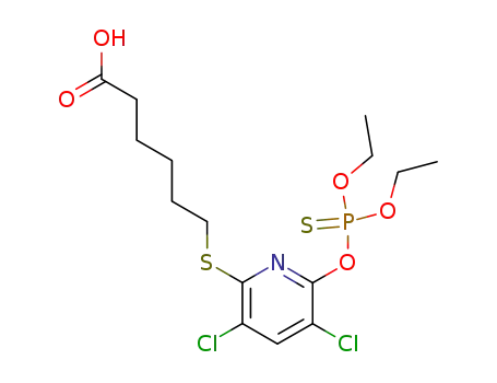6-[3,5-Dichloro-6-(diethoxy-thiophosphoryloxy)-pyridin-2-ylsulfanyl]-hexanoic acid