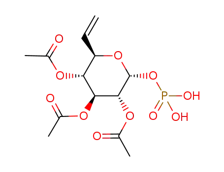 Acetic acid (2R,3R,4S,5R,6R)-4,5-diacetoxy-2-phosphonooxy-6-vinyl-tetrahydro-pyran-3-yl ester