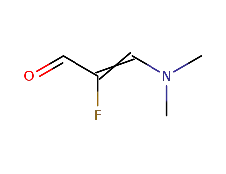 Molecular Structure of 761-88-6 (2-Propenal, 3-(dimethylamino)-2-fluoro-)