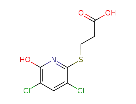 3-(3,5-dichloro-6-hydroxy-2-pyridylthio)propanoic acid