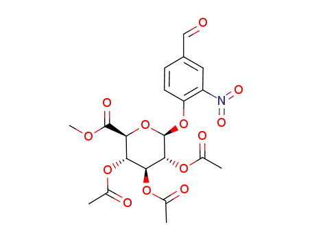 (2S,3R,4S,5S,6S)-2-(4-formyl-2-nitrophenoxy)-6-(methoxycarbonyl)tetrahydro-2H-pyran-3,4,5-triyl triacetate