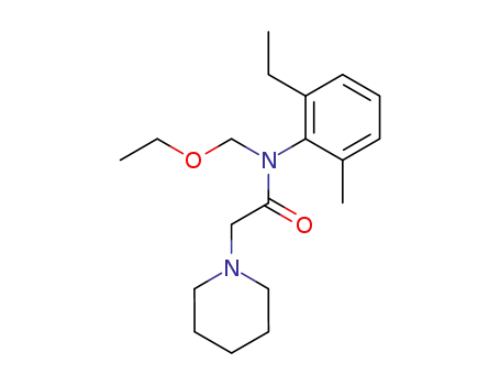N-ethoxymethyl-N-(piperidinylacetyl)-2-ethyl-6-methylbenzeneamine