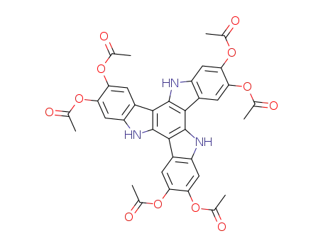 2,3,7,8,12,13-hexaacetoxydiindolo[3,2-a:3',2'-c]carbazole