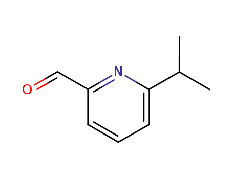 Molecular Structure of 153646-83-4 (2-Pyridinecarboxaldehyde, 6-(1-methylethyl)- (9CI))