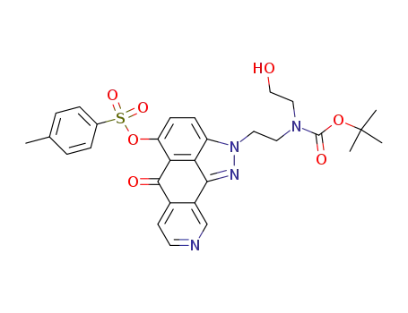 2-<2--N-(2-hydroxyethyl)amino>ethyl>-5-<<(4-methylphenyl)sulfonyl>oxy>indazolo<4,3-gh>isoquinolin-6(2H)-one