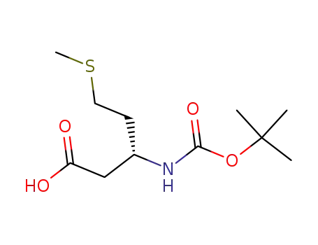 Pentanoic acid,3-[[(1,1-dimethylethoxy)carbonyl]amino]-5-(methylthio)-, (3R)-