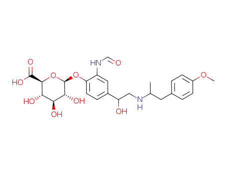 2-(formylamino)-4-(1-hydroxy-2-{[2-(4-methoxyphenyl)-1-methylethyl]amino}ethyl)phenyl β-D-glucopyranosiduronic acid