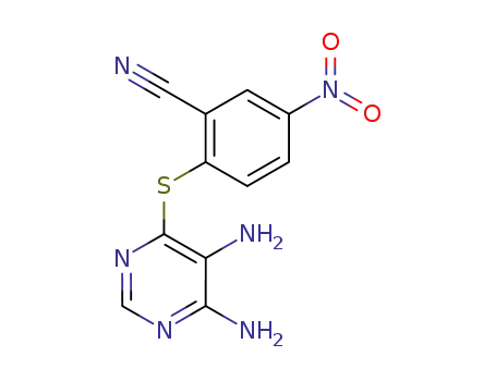 2-(5,6-diamino-pyrimidin-4-ylsulfanyl)-5-nitro-benzonitrile