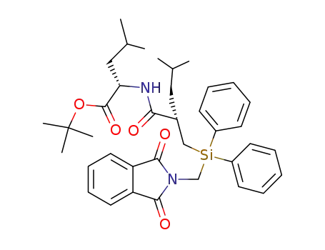 (S)-2-[(S)-2-[[[(1,3-dioxo-1,3-dihydro-2H-isoindol-2-yl)methyl]diphenylsilanyl]methyl]-4-methylpentanoylamino]-4-methylpentanoic acid tert-butyl ester