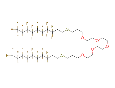 1,1,1,2,2,3,3,4,4,5,5,6,6,7,7,8,8-heptadecafluoro-10-(3-{2-[2-(2-{2-[3-(3,3,4,4,5,5,6,6,7,7,8,8,9,9,10,10,10-heptadecafluoro-decylsulfanyl)-propoxy]-ethoxy}-ethoxy)-ethoxy]-ethoxy}-propylsulfanyl)-decane
