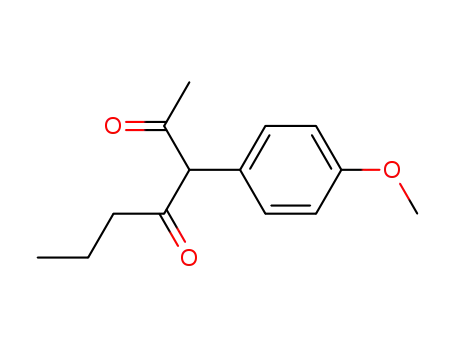 2-(4'-methoxyphenyl)-heptane-2,4-dione