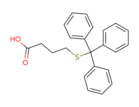 Molecular Structure of 377733-71-6 (Butanoic acid, 4-[(triphenylmethyl)thio]-)