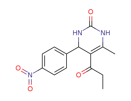 6-methyl-4-(4-nitro-phenyl)-5-propionyl-3,4-dihydro-1H-pyrimidin-2-one