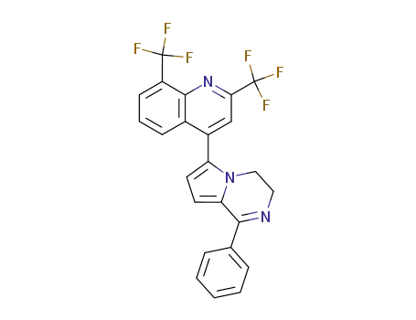 1-phenyl-6-(2,8-bis(trifluoromethyl)quinolin-4-yl)-3,4-dihydropyrrolo[1,2-a]pyrazine
