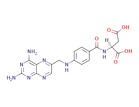 Molecular Structure of 25312-31-6 (N-[4-[[(2,4-Diamino-6-pteridinyl)methyl]amino]benzoyl]-L-aspartic acid)