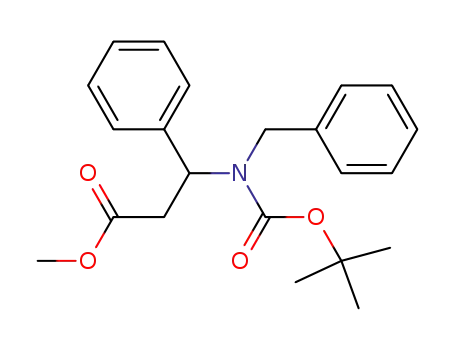 methyl 3-(N-tert-butyloxycarbonyl-N-benzyl)amino-3-phenylpropionate