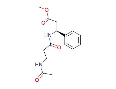 methyl (S)-3-(3-N-acetylaminopropanoyl)amino-3-phenylpropanoate