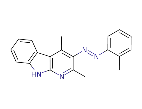 2,4-dimethyl-3-(2-methylphenyldiazenyl)-9H-pyrido[2,3-b]indole