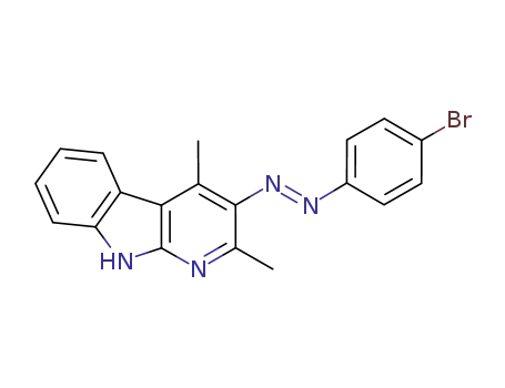3-(4-bromophenyldiazenyl)-2,4-dimethyl-9H-pyrido[2,3-b]indole