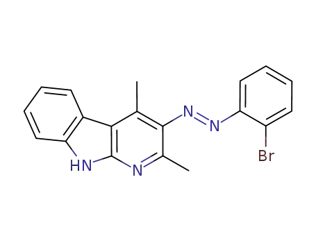 3-(2-bromophenyldiazenyl)-2,4-dimethyl-9H-pyrido[2,3-b]indole