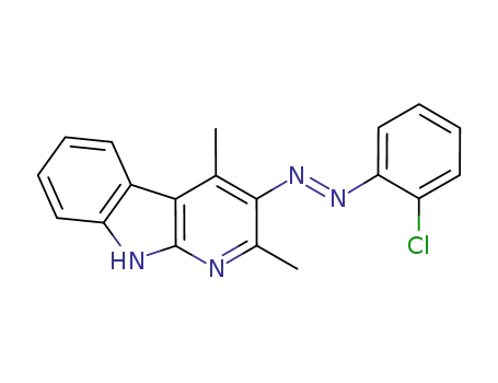3-(2-chlorophenyldiazenyl)-2,4-dimethyl-9H-pyrido[2,3-b]indole