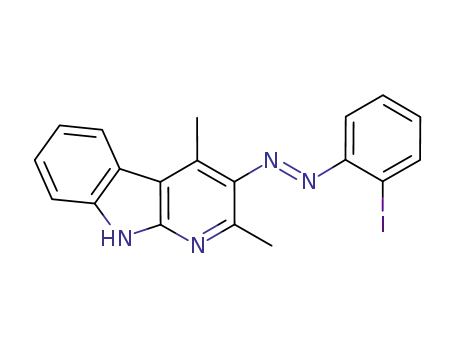 3-(2-iodophenyldiazenyl)-2,4-dimethyl-9H-pyrido[2,3-b]indole