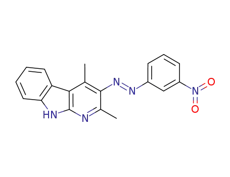 2,4-dimethyl-3-(3-nitrophenyldiazenyl)-9H-pyrido[2,3-b]indole