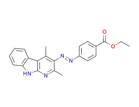 ethyl 4-(2,4-dimethyl-9H-pyrido[2,3-b]indol-3-yldiazenyl)benzoate