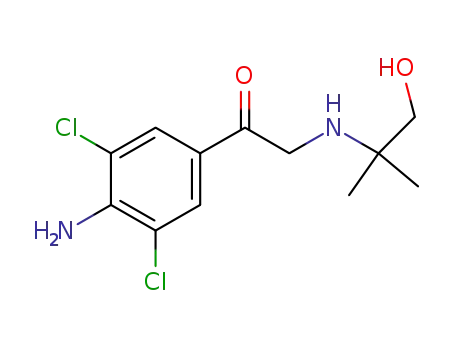 1-(4-amino-3,5-dichlorophenyl)-2-(1-hydroxy-2-methylpropan-2-ylamino)ethanone