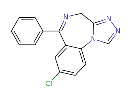 Molecular Structure of 29975-16-4 (Estazolam)