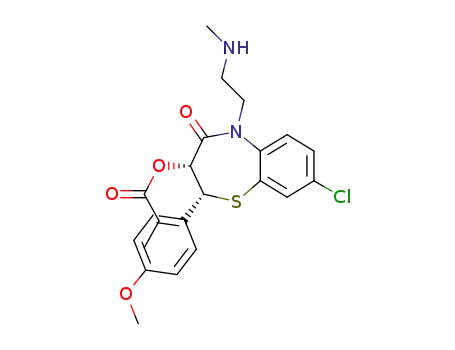 (-)-cis-2-(4-methoxyphenyl)-3-propionyloxy-5-[2-(N-methylamino)ethyl]-8-chloro-2,3-dihydro-1,5-benzothiazepin-4(5H)-one