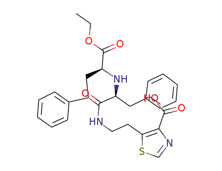 4-carboxy-5-{2-[N-((1S)-1-ethoxycarbonyl-3-phenylpropyl)-(L)-phenylalanyl]aminoethyl}thiazole