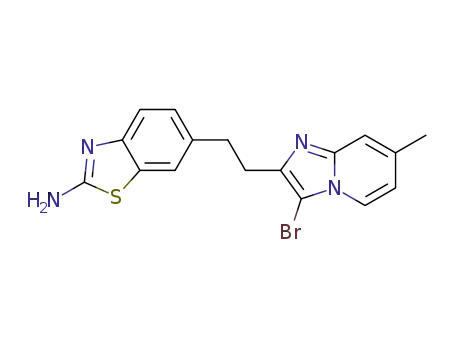 6-[2-(3-Bromo-7-methylimidazo[1,2-a]pyridin-2-yl)ethyl]-2-aminobenzothiazol