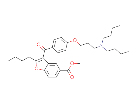 Methyl 2-butyl-3-[4-[3-dibutylaminopropoxy]benzoyl]-1-benzofuran-5-carboxylate
